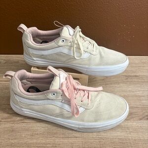 Vans Kyle Walker Pro Cream and Pink Suede sneakers, Men’s Size 8
